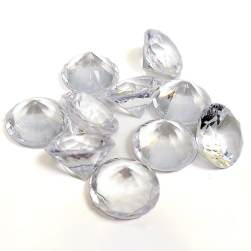 Acyrlic Clear Gem Diamond tokens